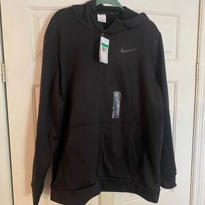 Nike thermafit black zip up hoodie